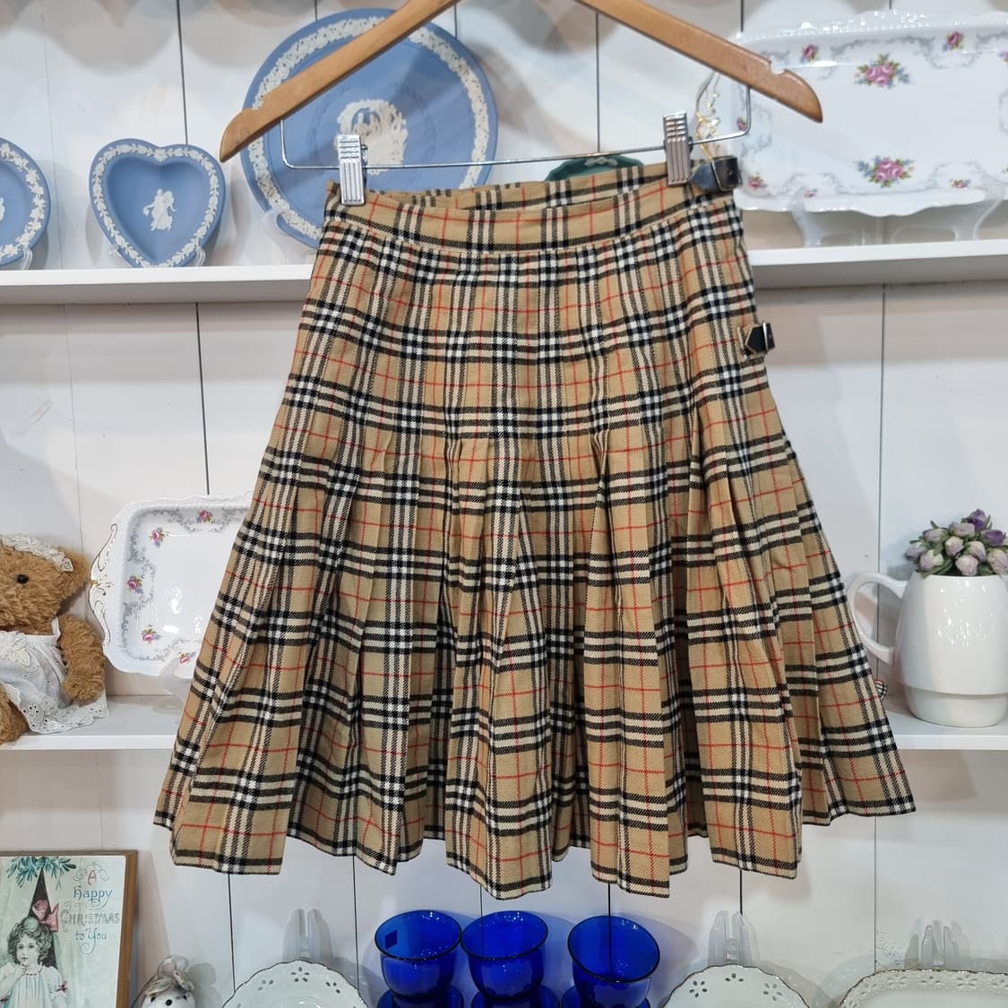 버버리스(Burberrys) 빈티지 노바체크 울 스커트 상품이미지8