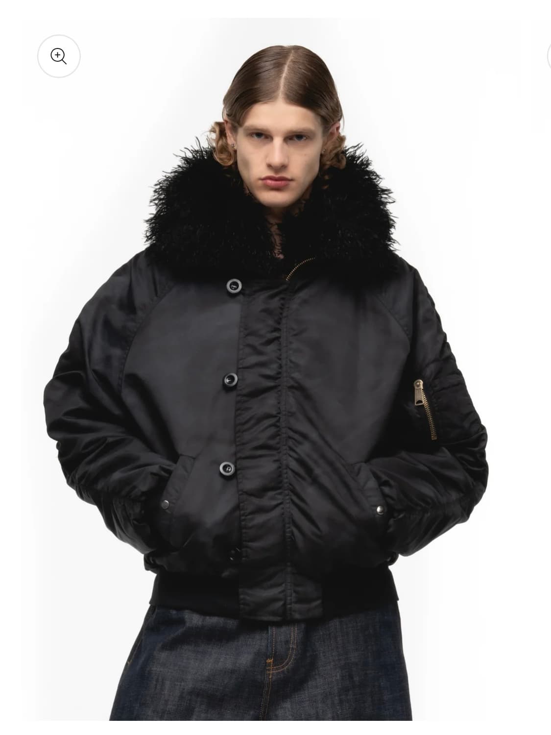 노페이스스튜디오 퍼 봄버 재킷 L 상품이미지1