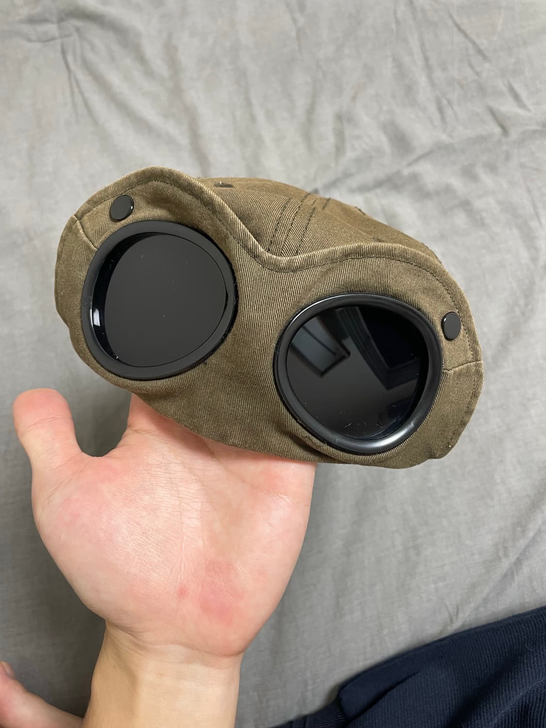 (풀패키지)씨피컴퍼니 22SS 개버딘 고글 캡 아이비그린 M 상품이미지4