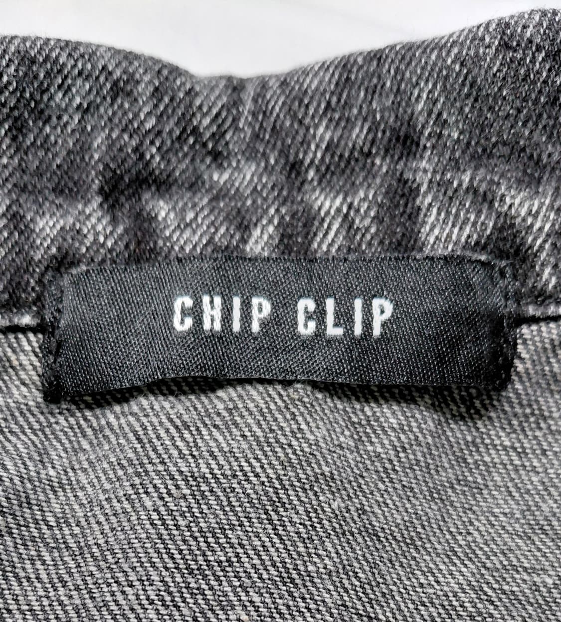 [M] CHIP CLIP 흑청 컷오프 데님 베스트 상품이미지5