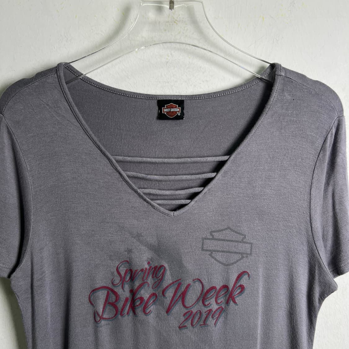 할리데이비슨 2019 스프링 바이크 위크 기념 브이넥 티셔츠 상품이미지4