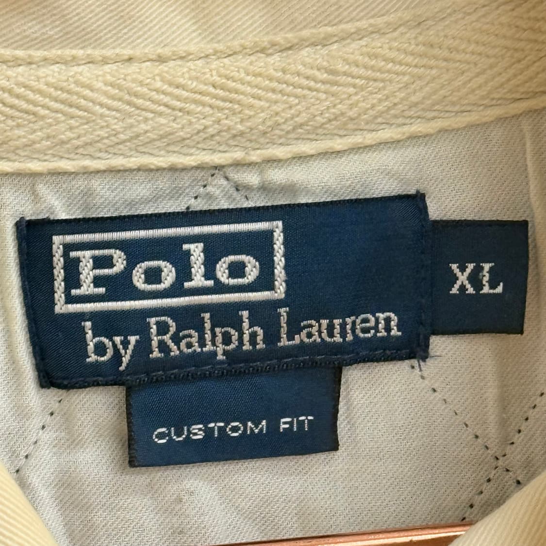 폴로 랄프로렌 네이비 럭비 셔츠 XL 상품이미지2