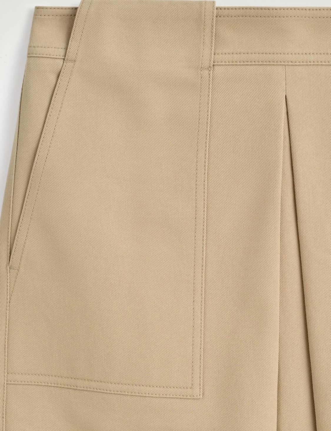 COS 코스 디컨스트럭티드 플리티드 코튼 A라인 미디 스커트 34 상품이미지2