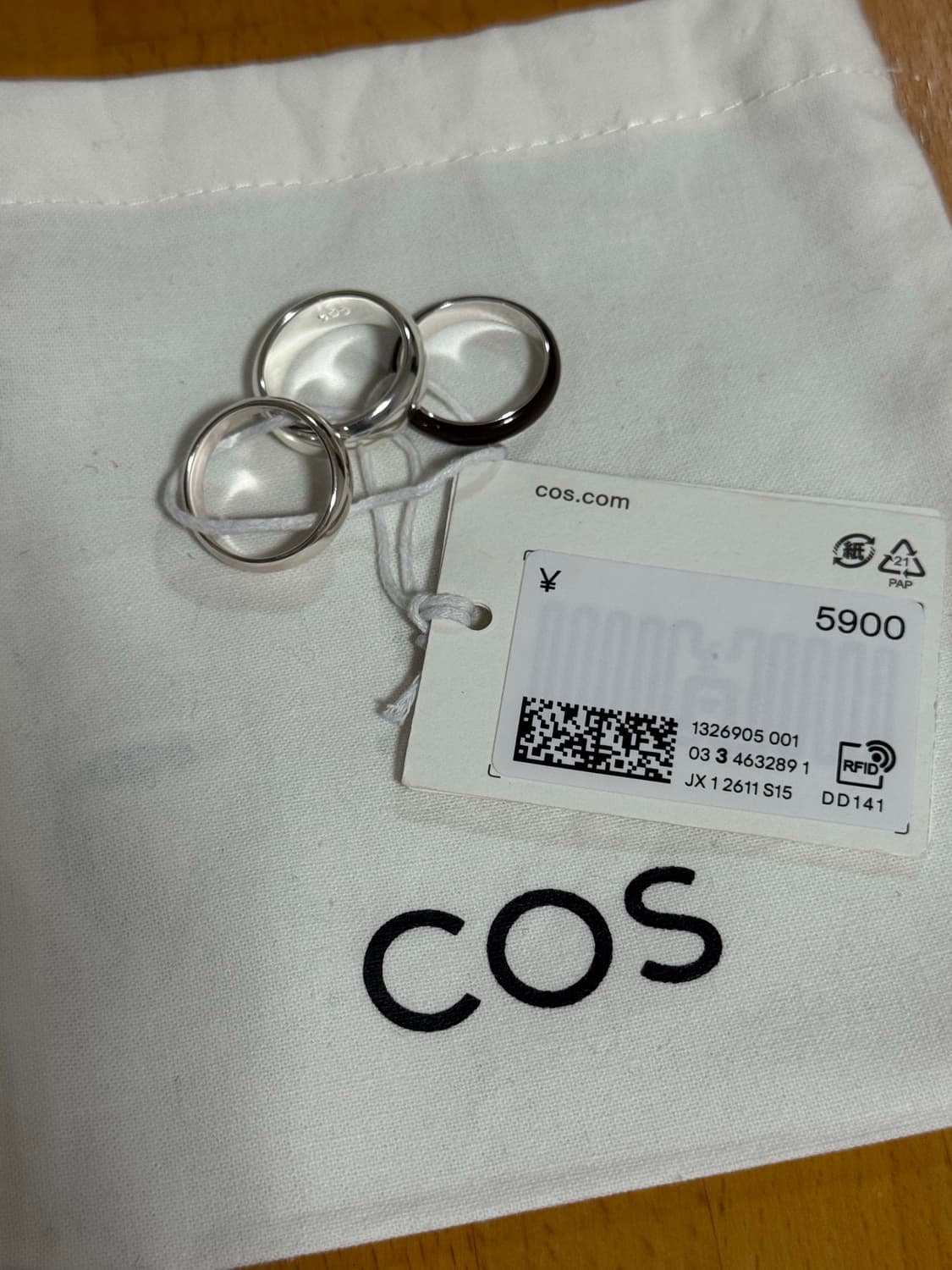 코스 스태킹 링 2팩 M/L 새상품 상품이미지6