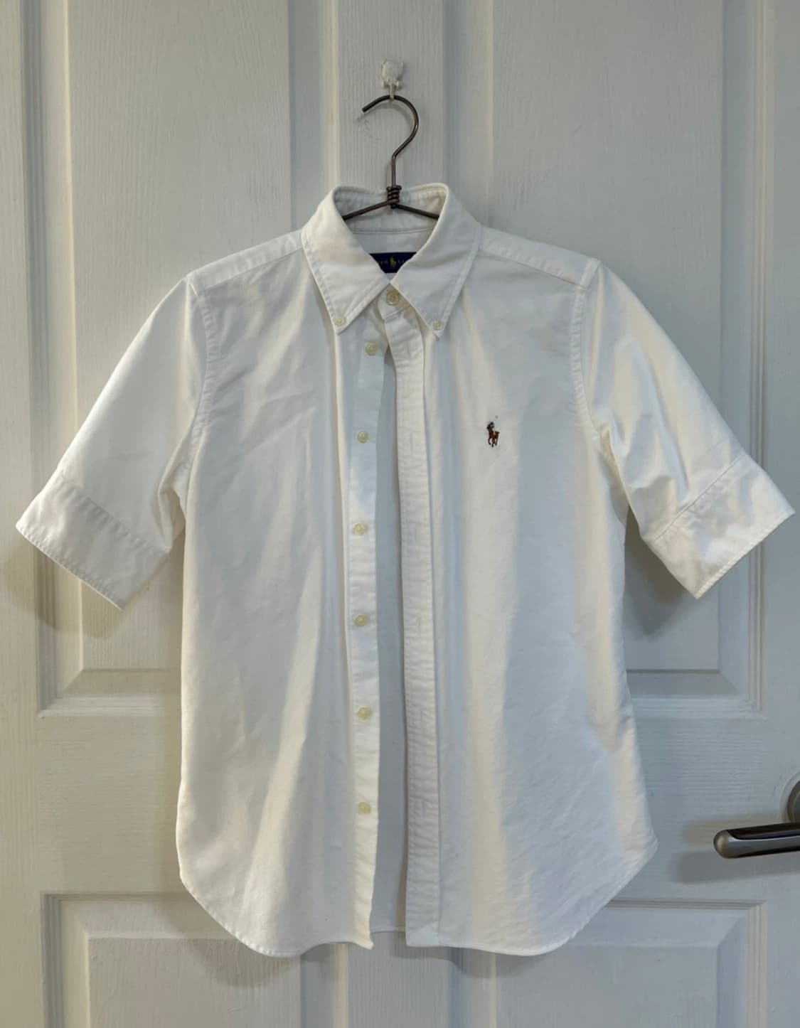 폴로 랄프로렌 여성 옥스포드 반팔셔츠 상품이미지1