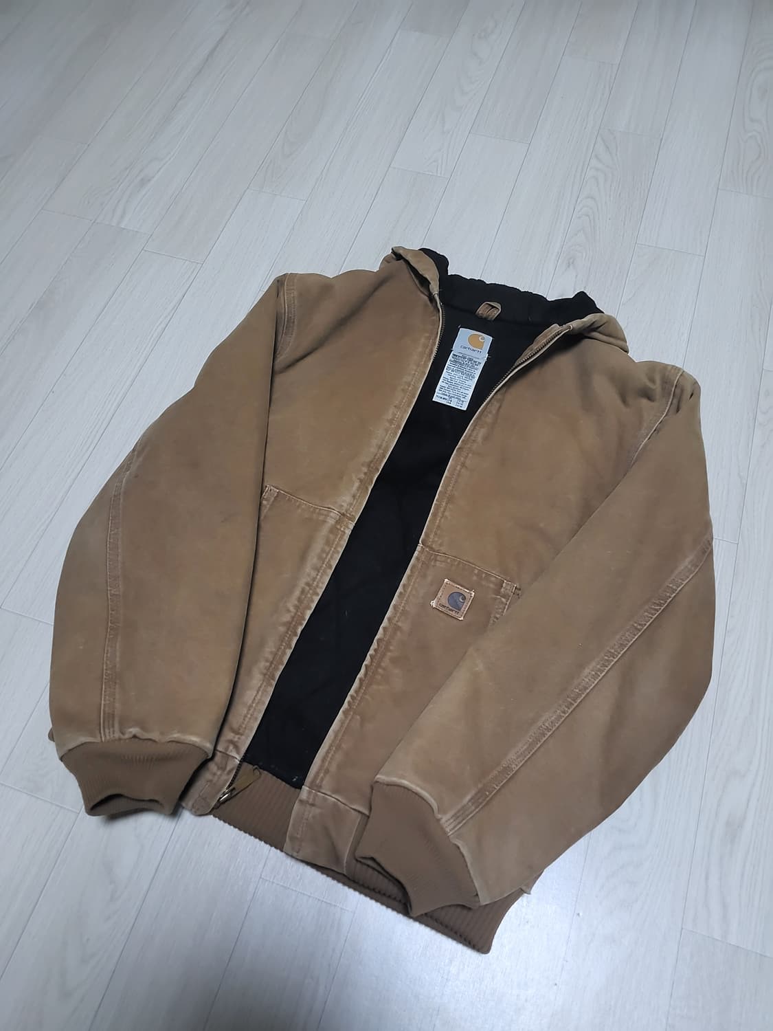 칼하트 yyj130 워크 자켓 후드 브라운 상품이미지2