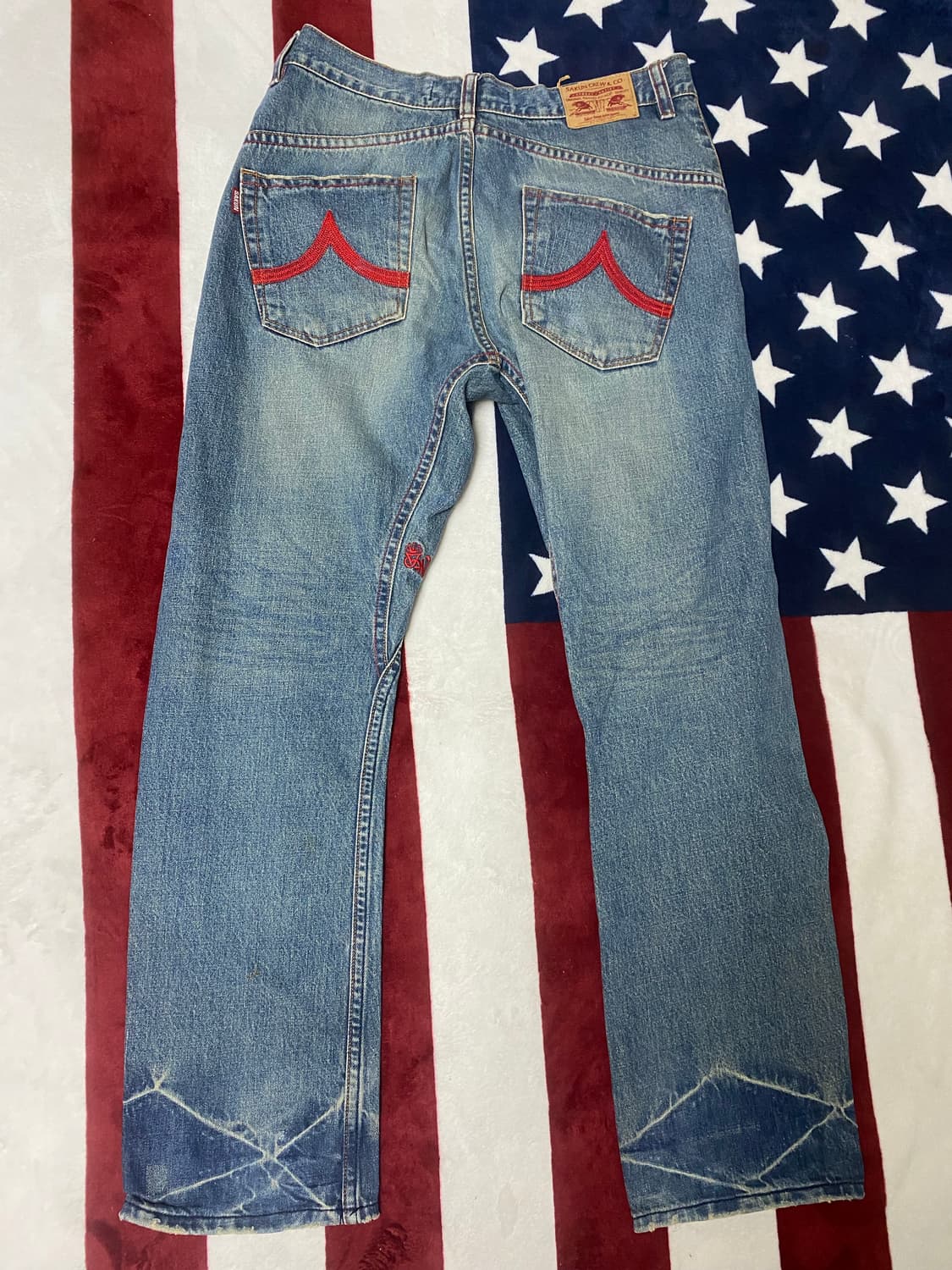 사쿤 레드스티치 데님진 상품이미지9