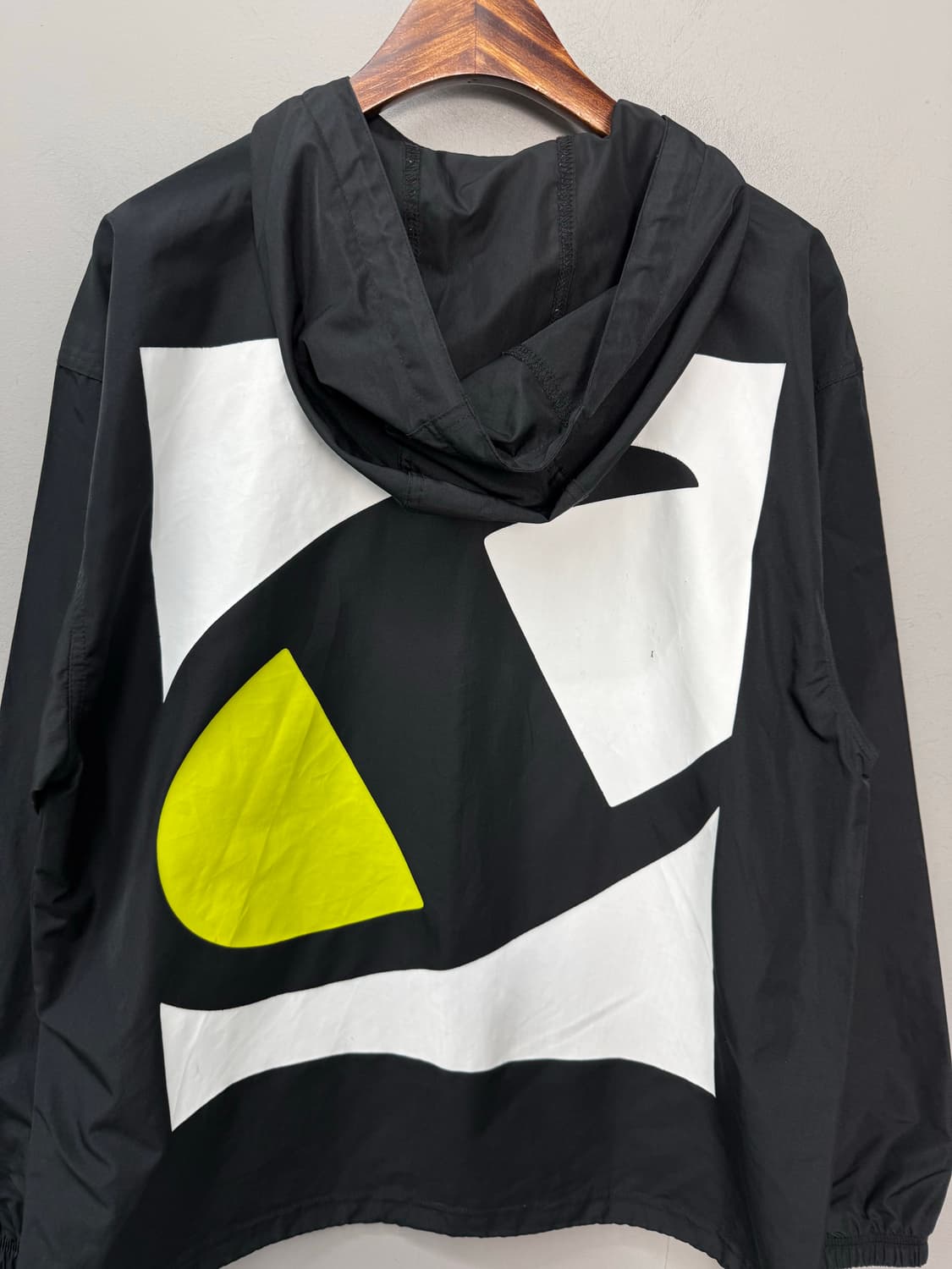 챔피온 아치 로고 빅프린팅 블랙 풀오버 아노락 자켓 H1428 상품이미지6