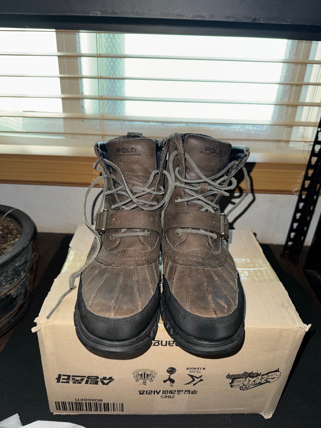 폴로 랄프로렌 브라운 스웨이드 처카 부츠(250-255) 상품이미지3