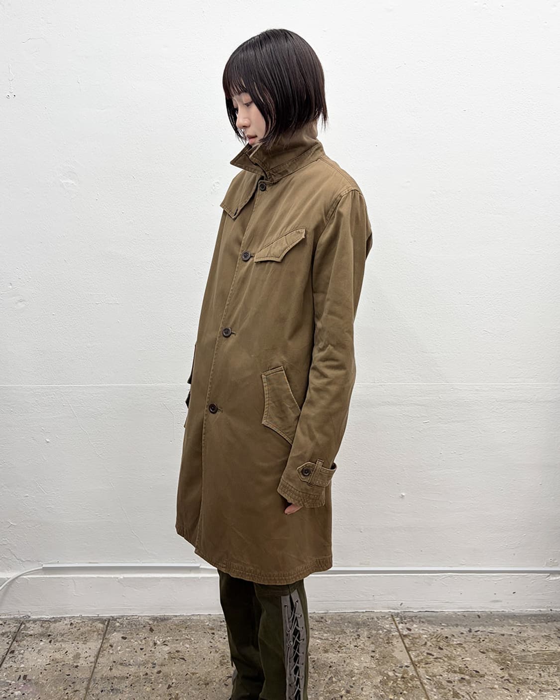 빈티지 밀리터리 코트 상품이미지4