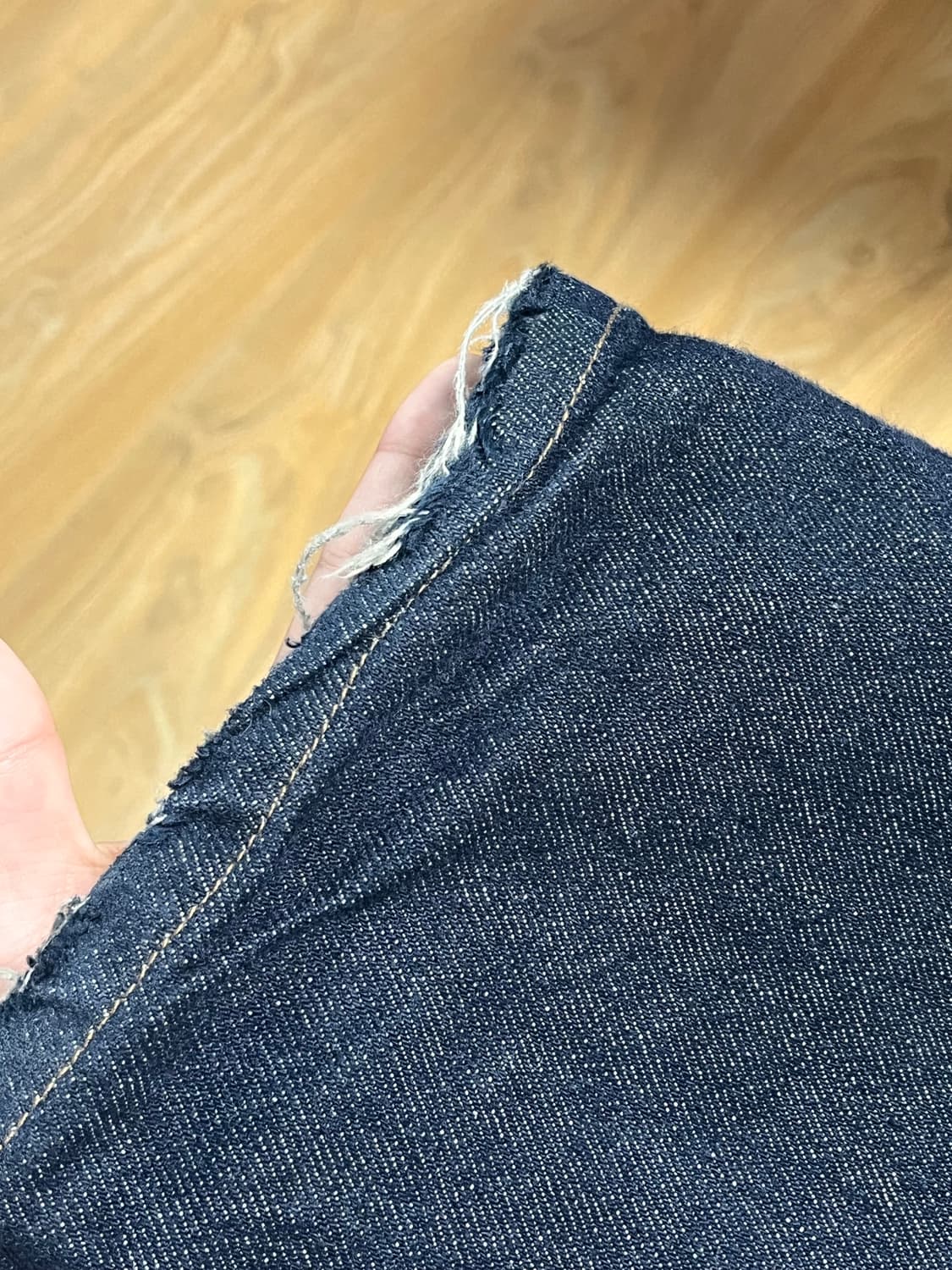 팬시클럽 트위티 오버와이드 생지 데님 상품이미지3