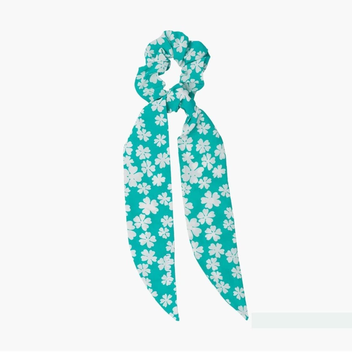 새상품 미우미우 헤어밴드 스크런치 스카프 곱창 민트 컬러 상품이미지2