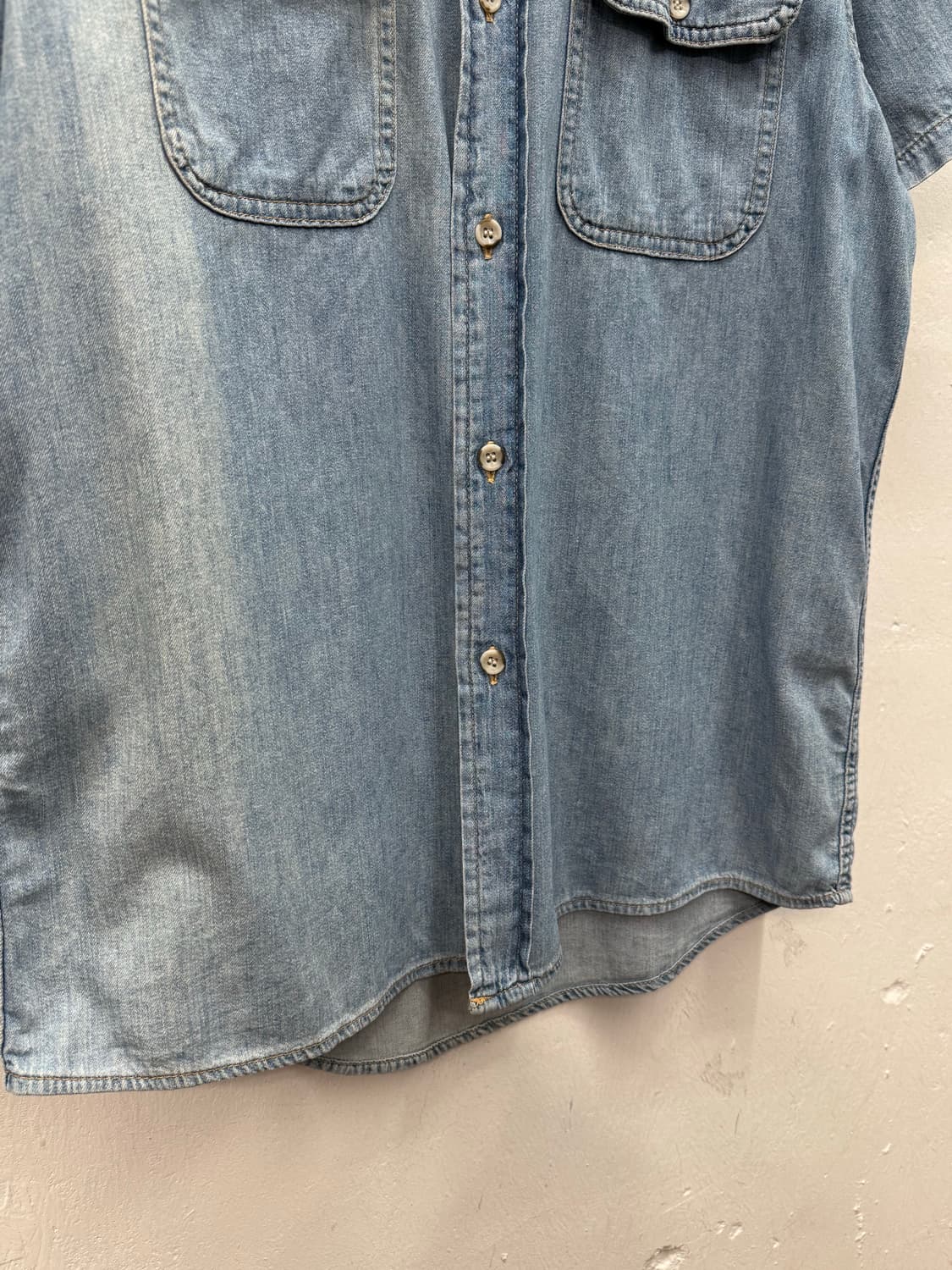 Edwin DUNGAREES Denim Short Sleeve Shirt 상품이미지4