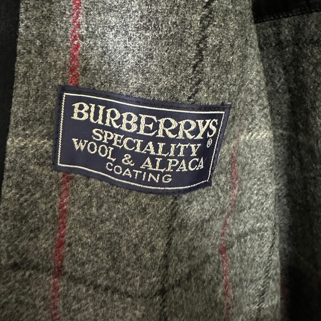 80s 빈티지 버버리 울 알파카 혼방 발마칸 코트 상품이미지6
