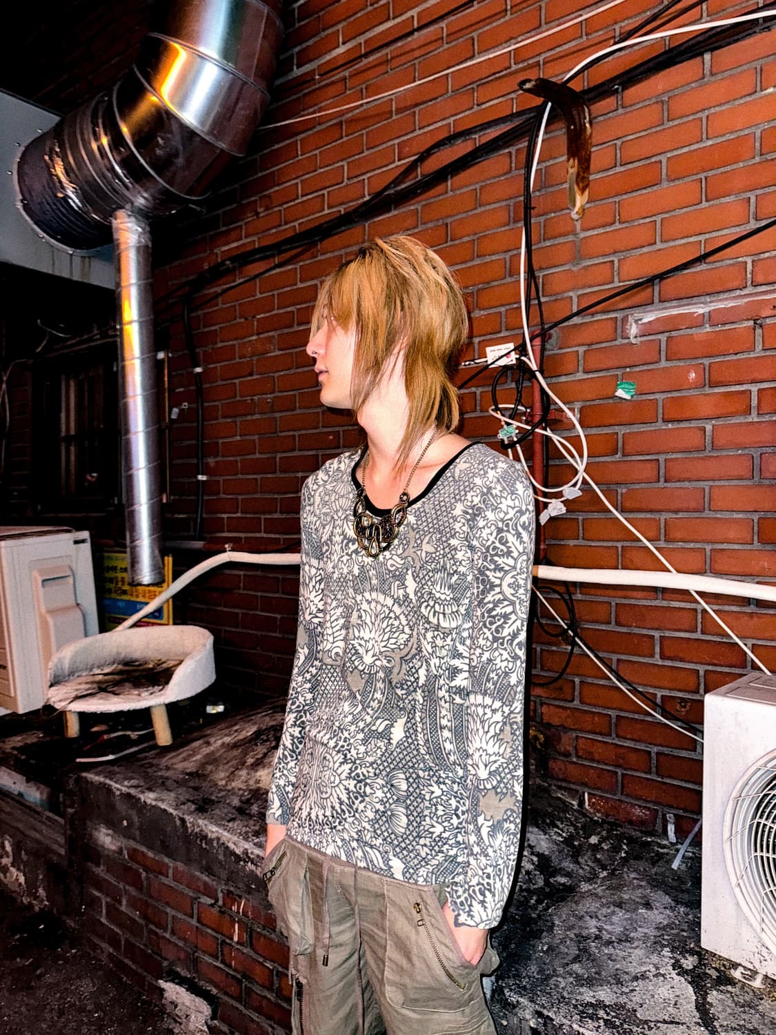 SHARE SPIRIT – Patterned long sleeve  상품이미지1