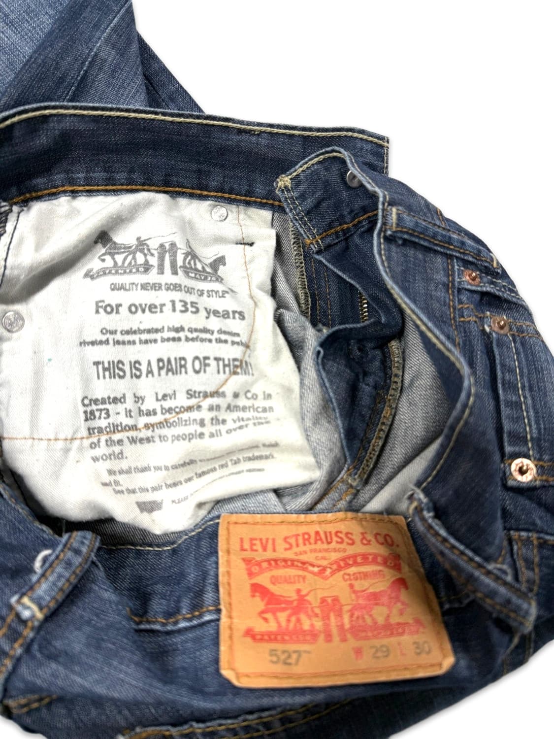 빈티지 리바이스 527 데님 부츠컷 팬츠 상품이미지5