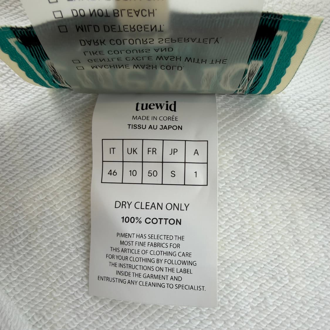 Tuewid 00 하프집업 화이트 상품이미지6