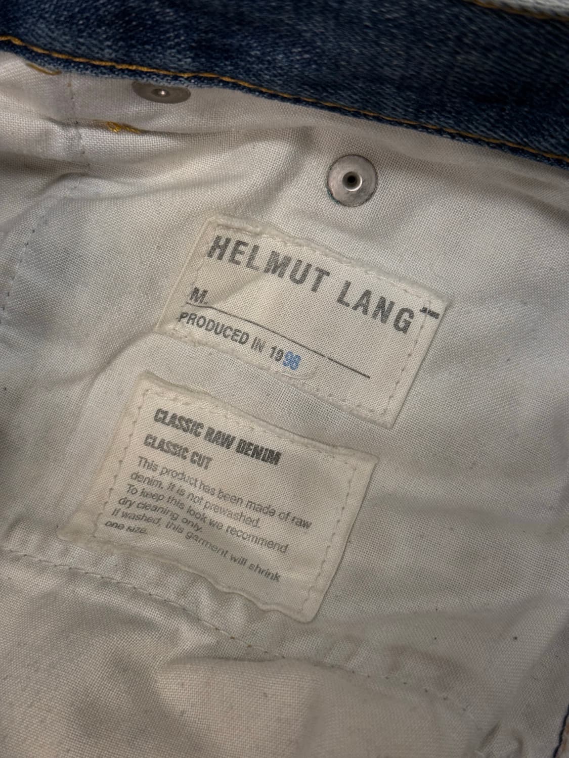 Helmut Lang 1998 Classic Raw Denim Pants 상품이미지9
