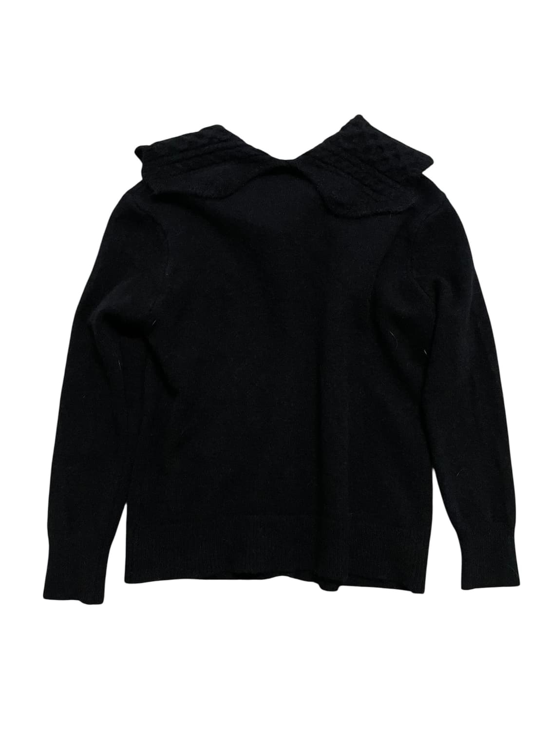 빈티지 블랙 빅카라 세일러 금장버튼 니트가디건 모리걸로걀갸루디마럽마즈st 상품이미지8