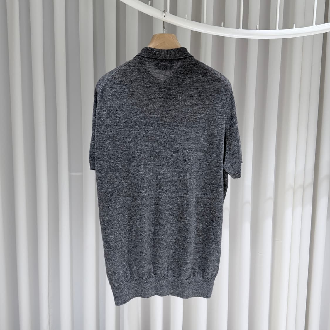 (A+/56) / 브루넬로쿠치넬리 린넨 코튼 카라 폴로 반팔 티셔츠 상품이미지5