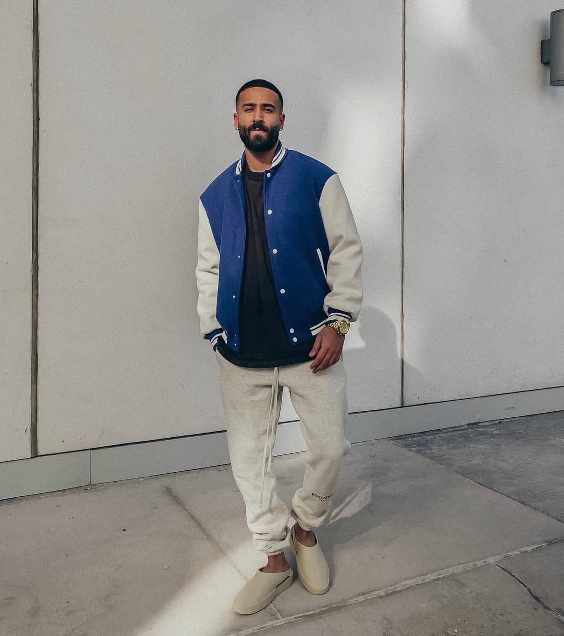 (XL) 자라 베이스볼 자켓 화이트 블랙  상품이미지1