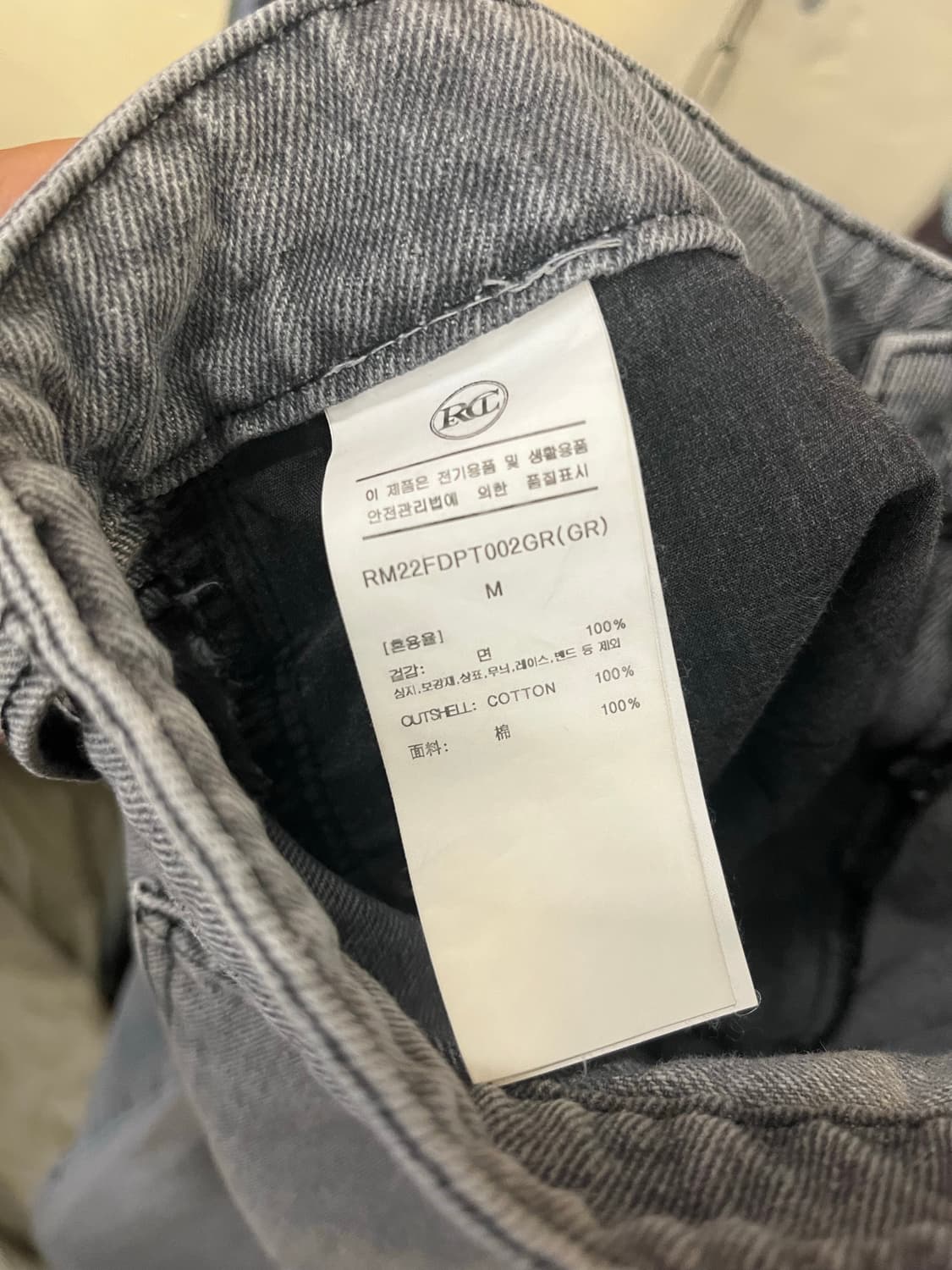 RECTO 그레이 데님 반바지 #csz970 상품이미지6