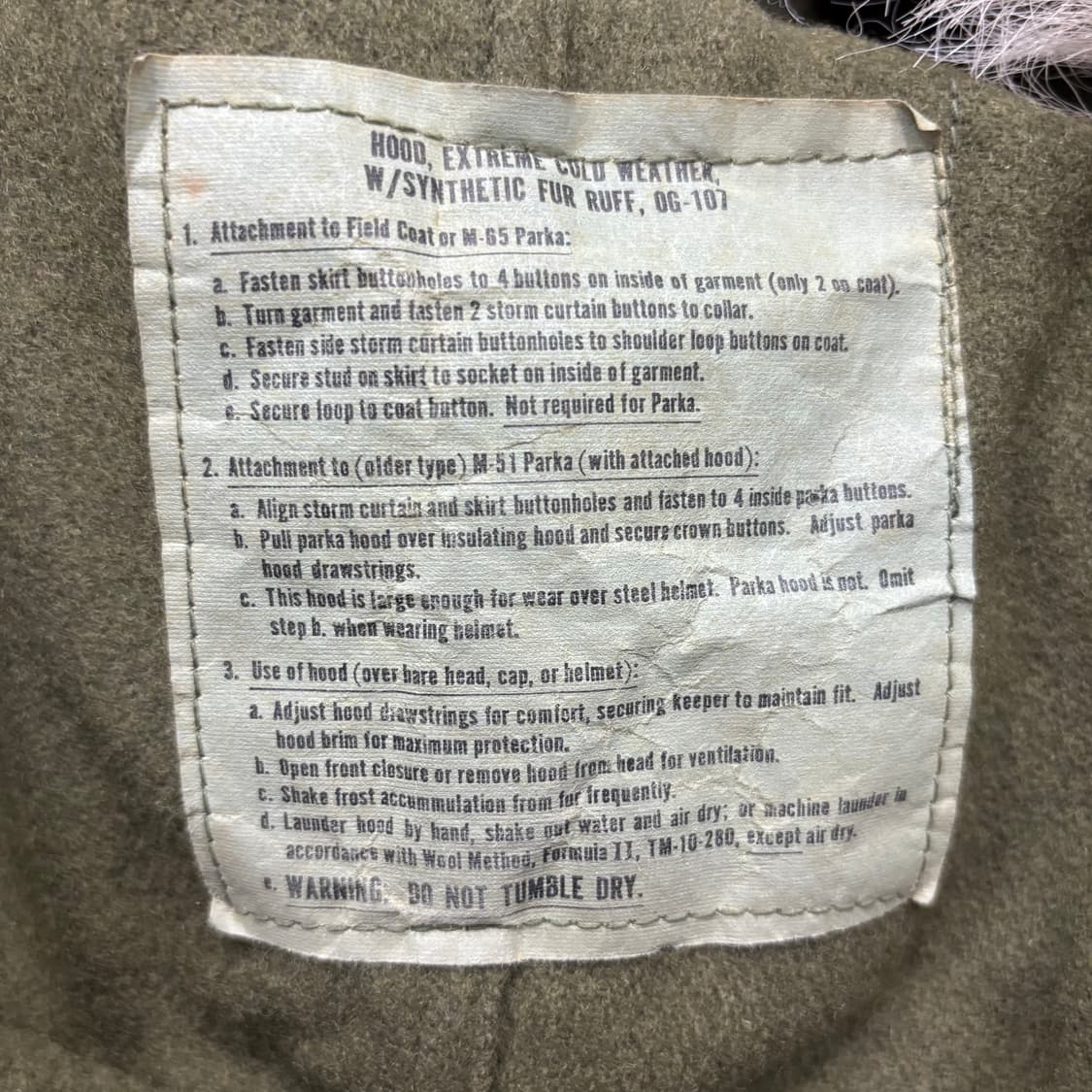 오리지날 M-65 피쉬테일 야상 개파카 자켓 상품이미지6