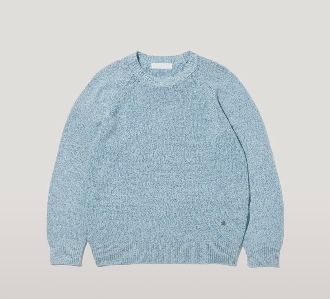 플랙 베이직 래글런 니트 (라이트 블루) 상품이미지1