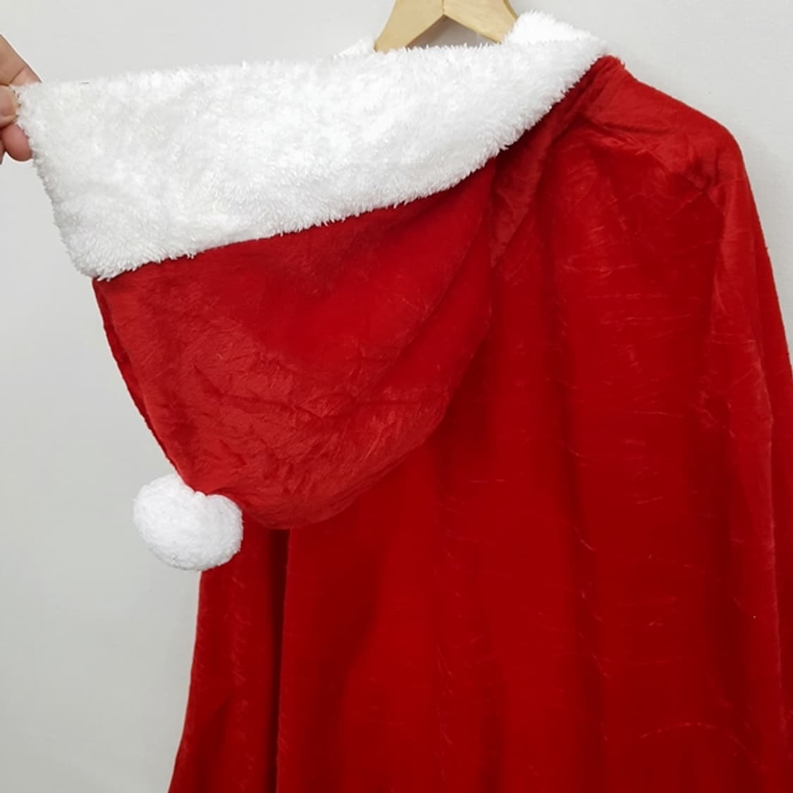 산타 후드 벨벳 망토 상품이미지5