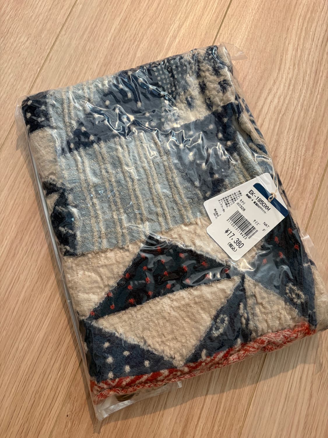 새상품) 캐피탈 슈렁큰 울 인디고 스카프 키나리 상품이미지4