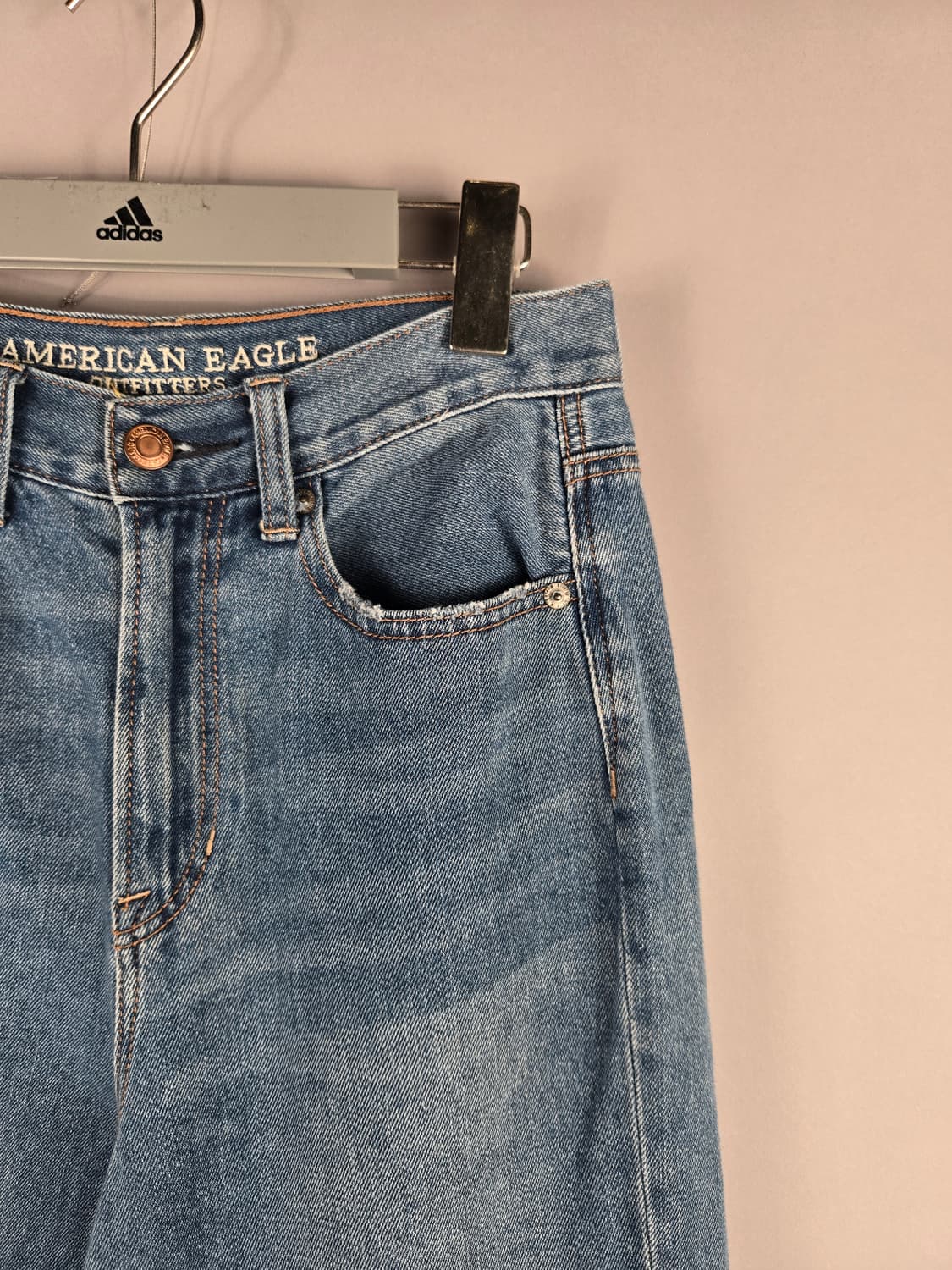 [무료배송]아메리칸이글 UK6 여성 스판 하이웨이스트 테이퍼드 청바지 상품이미지3