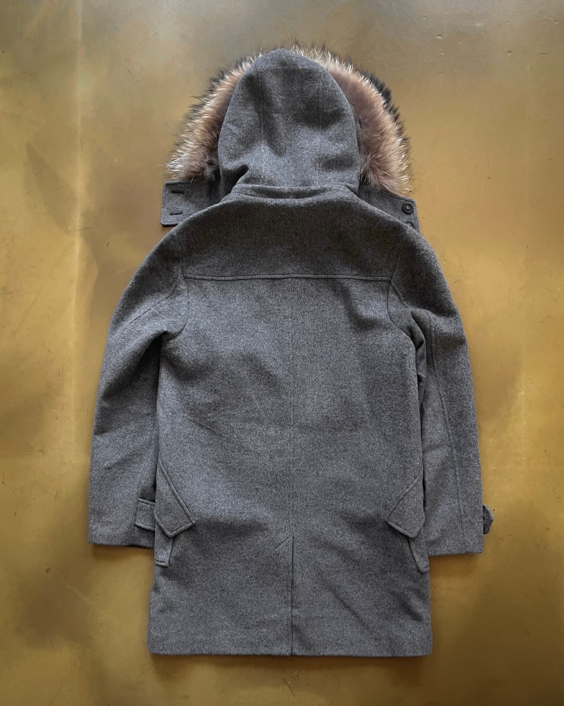 siero Raccoon Fur Hood Wool Coat 상품이미지10