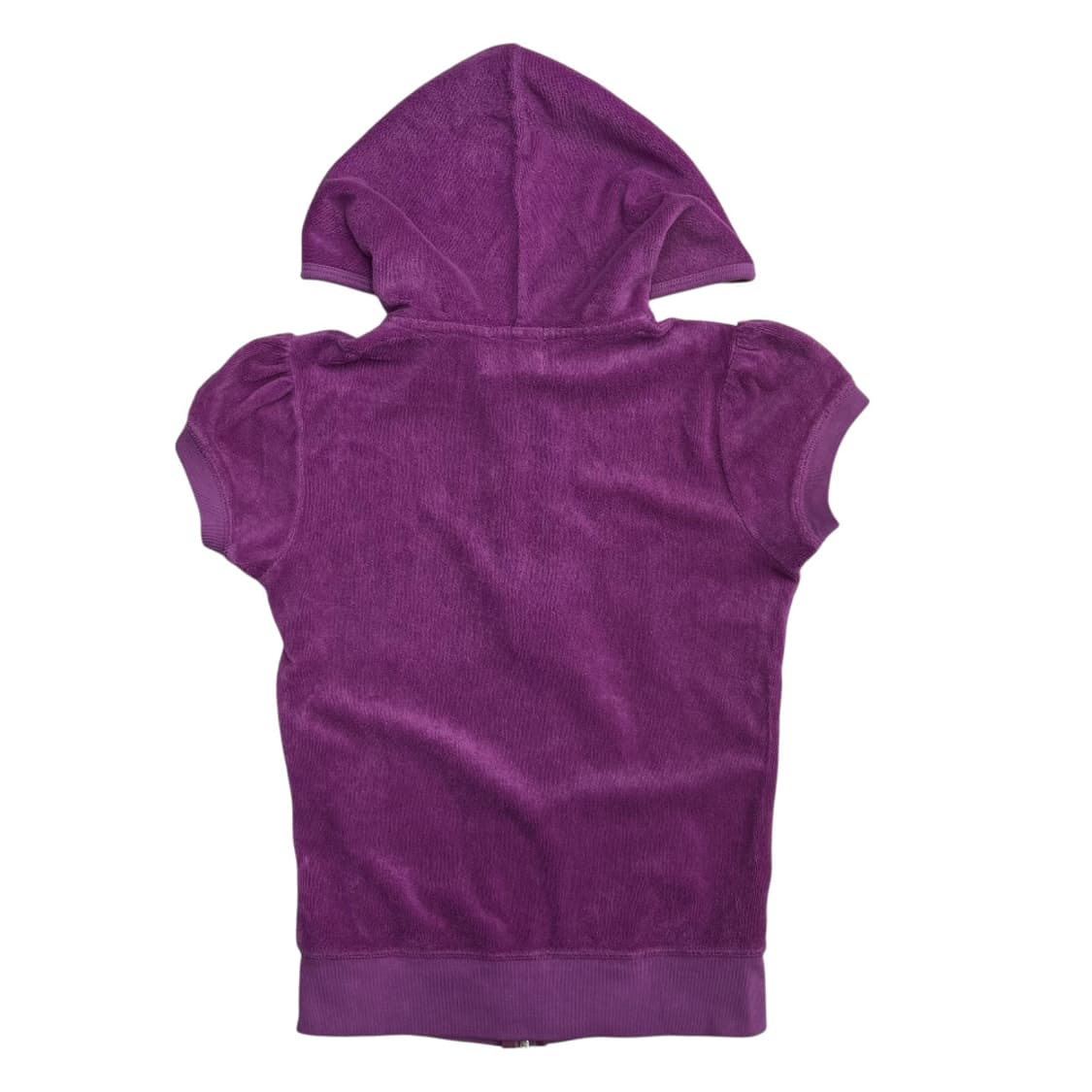쥬시꾸뛰르 퍼플 테리 반팔 후드집업 상품이미지3