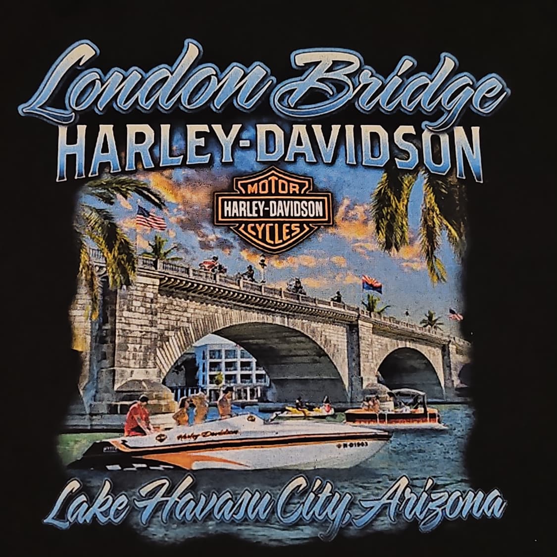 할리데이비슨 런던브릿지 프린팅 반팔 티셔츠 상품이미지3