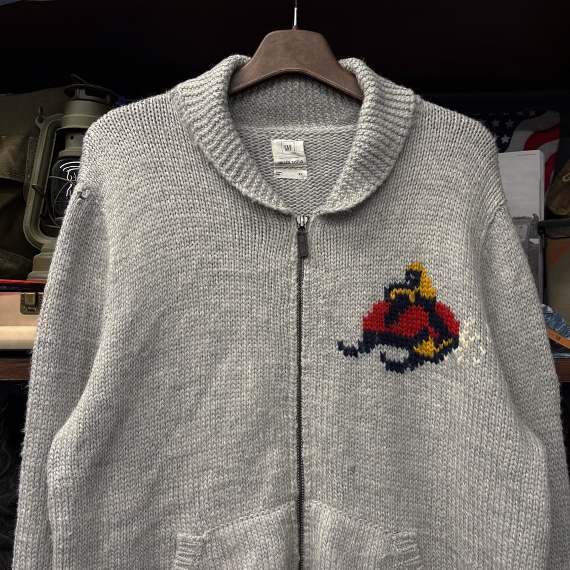 GAP X 마이클 바스티안 청키 알파카울 니트가디건 스노우모빌 N521 상품이미지3