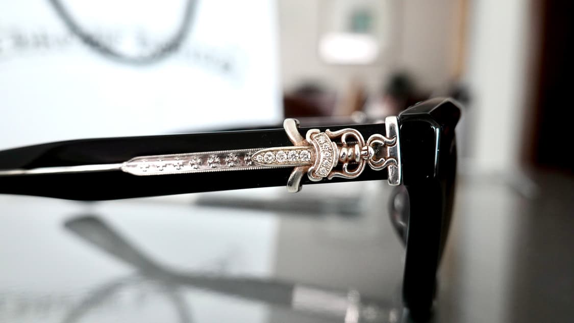 크롬하츠 바질리오네어2 블랙/실버 파베다이아 선글라스/안경 상품이미지2