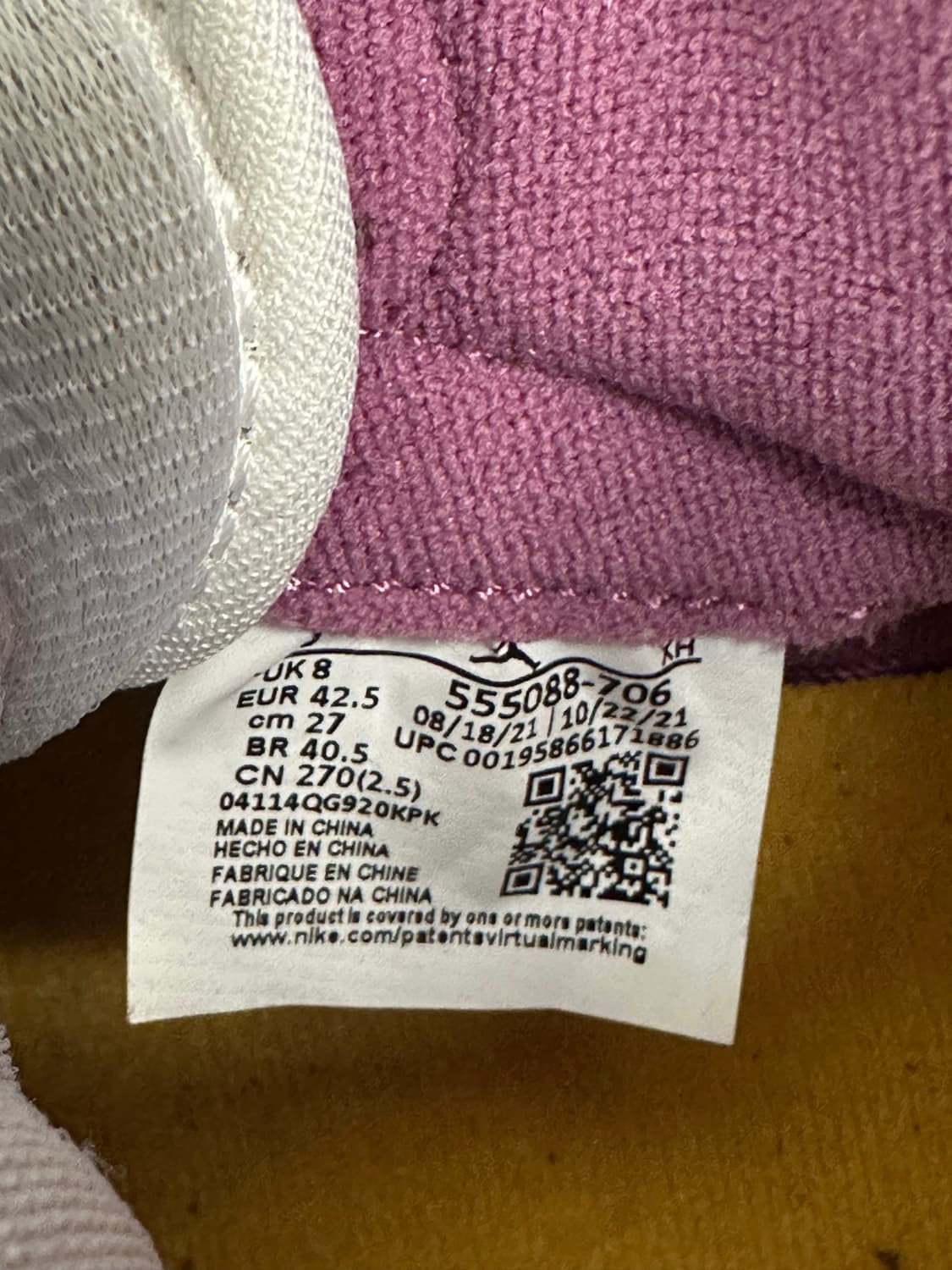 나이키 에어 조던 1 High 퓨전 레드 270 상품이미지7