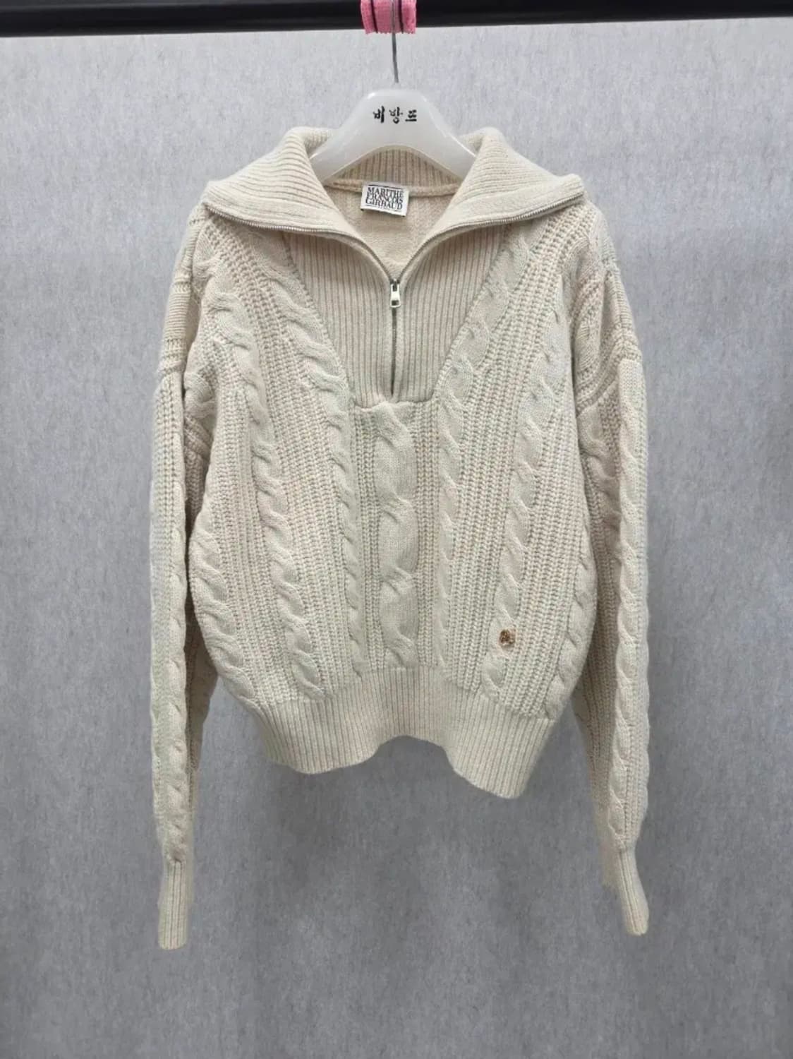 여성 os 마리떼프랑소와저버 울 캐시미어 혼방 니트 긴팔 상품이미지1