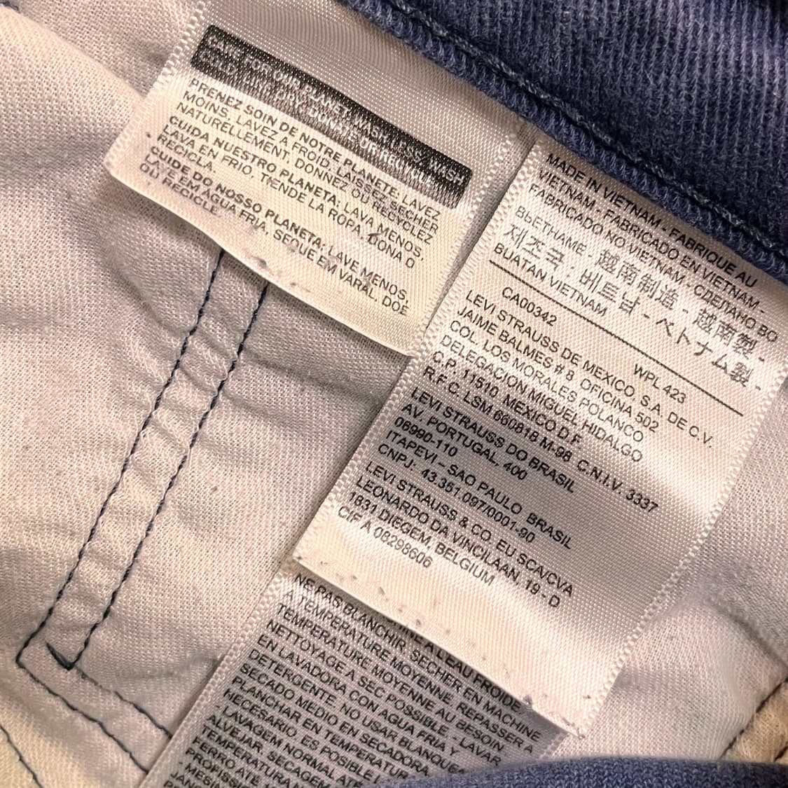 리바이스 511 화이트탭 데님팬츠 W34 L30 상품이미지5