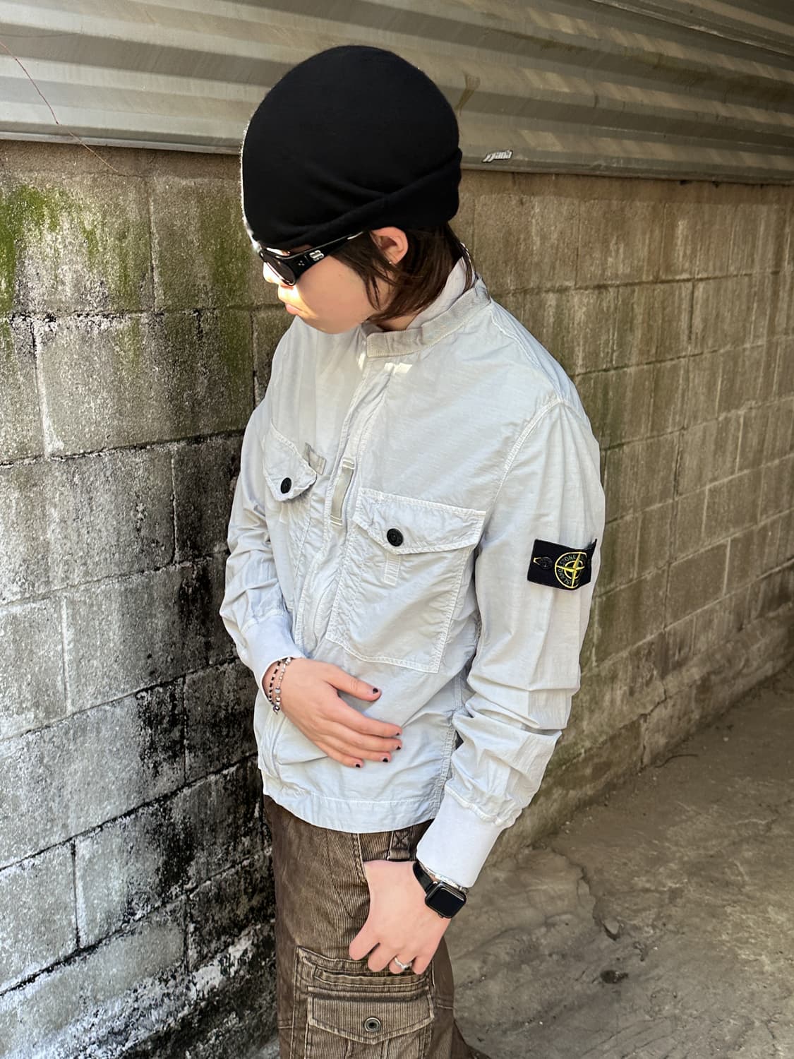 스톤 아일랜드 10ss 가먼트 다이 봄버 자켓 상품이미지1