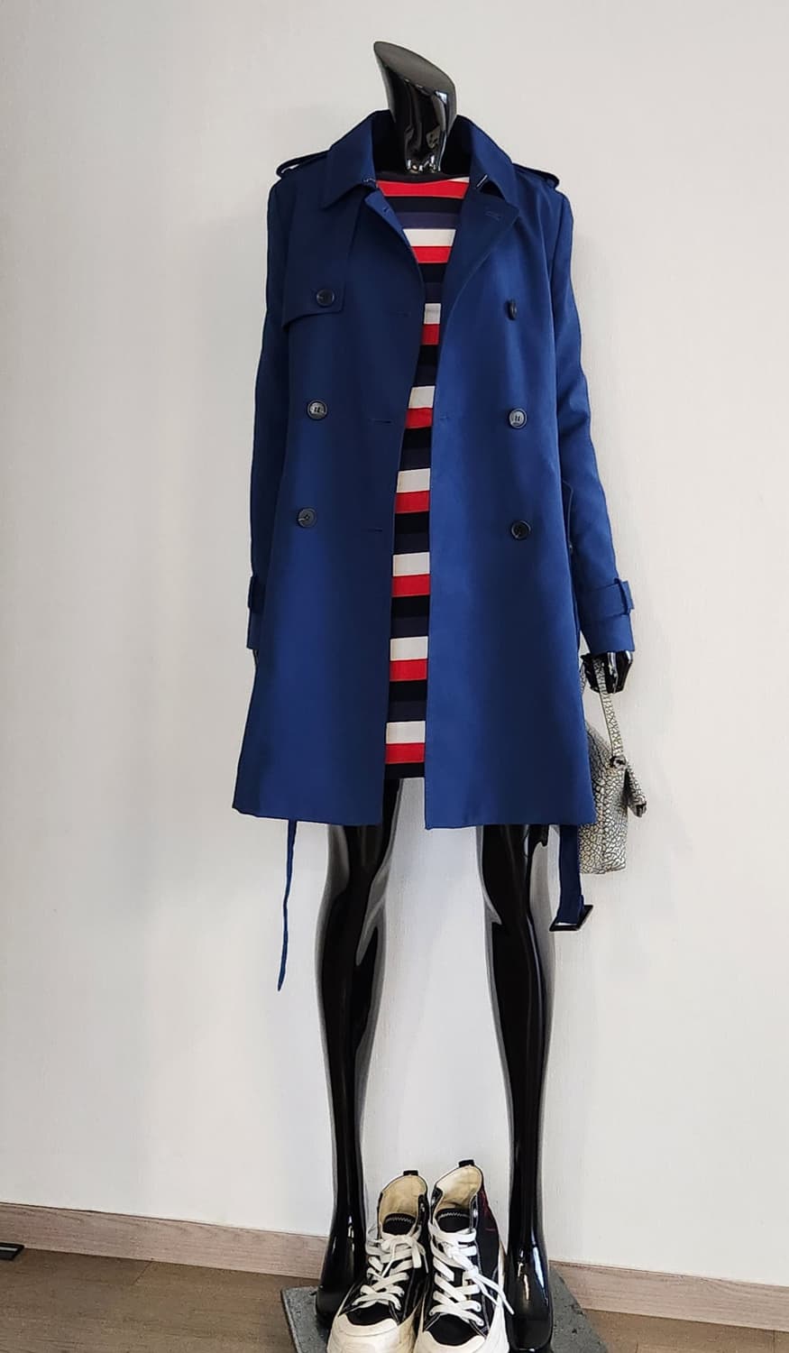 네이비 트렌치코트 상품이미지2