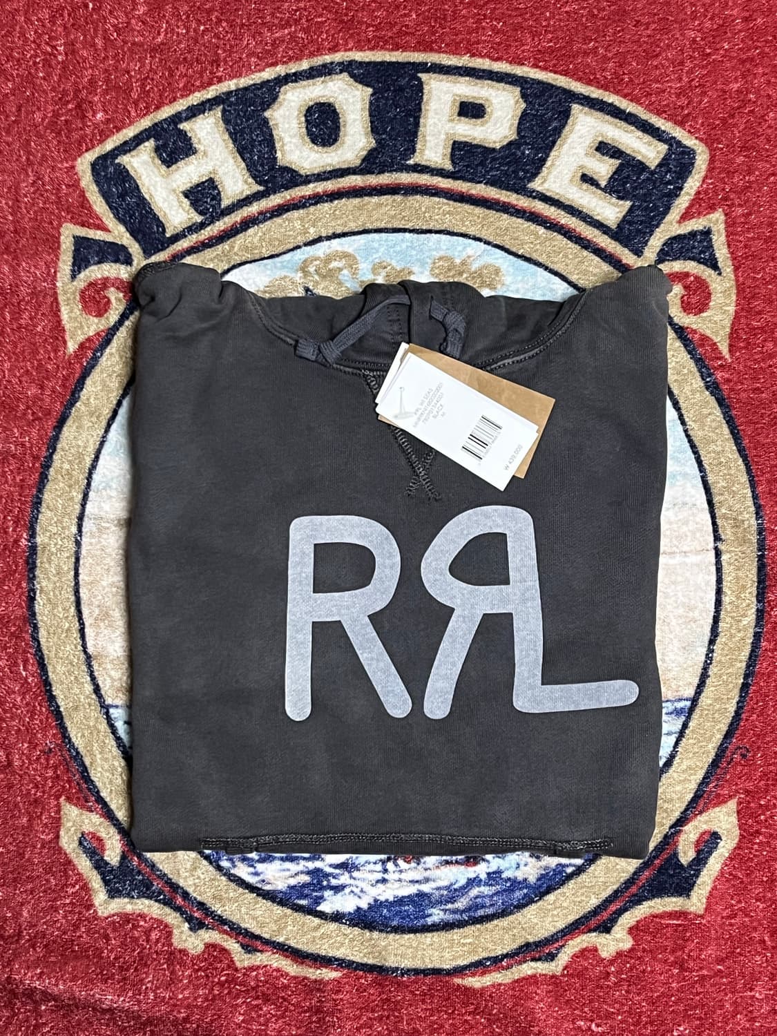 RRL 랜치 로고 후디 블랙 상품이미지2