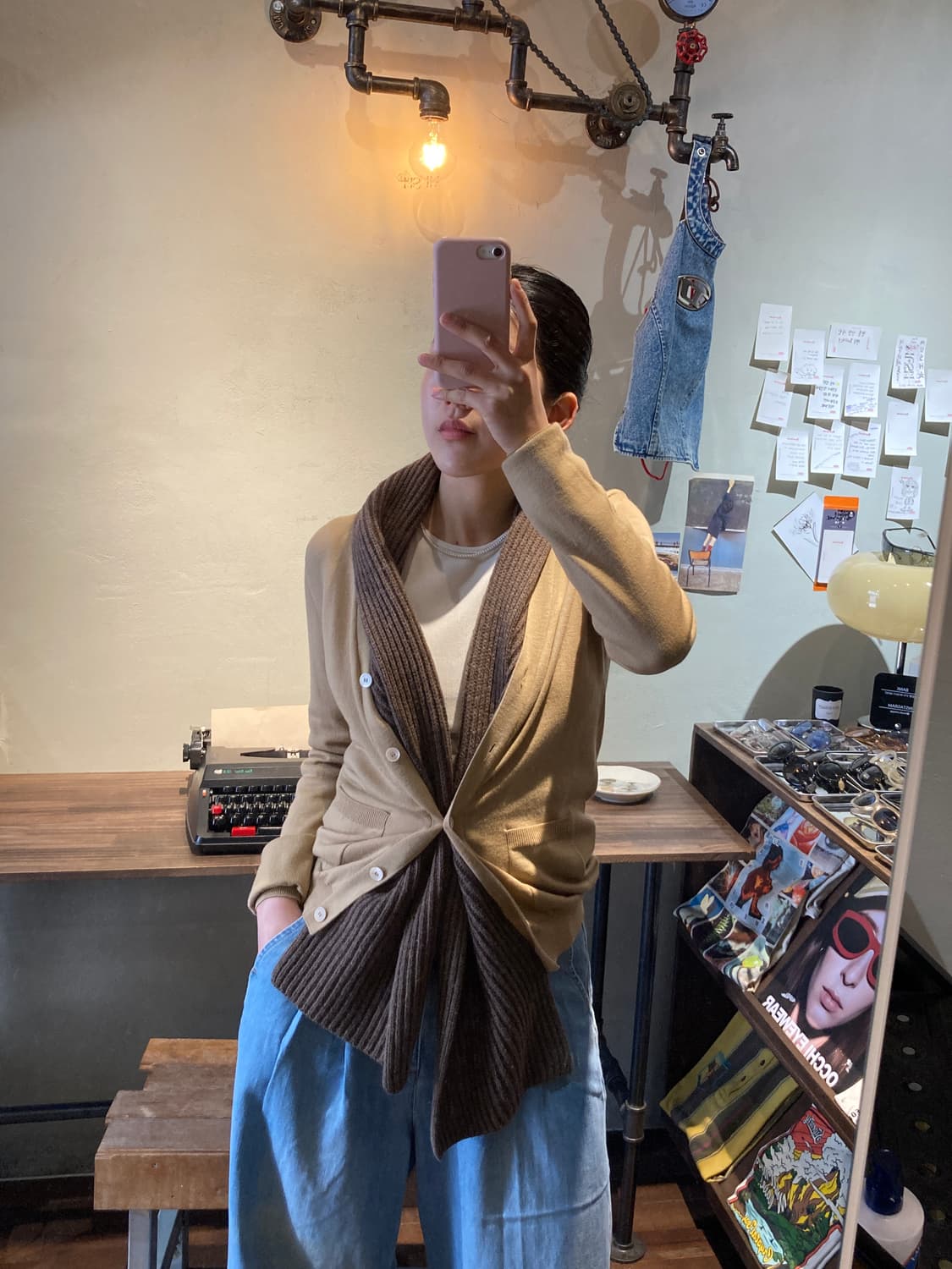 미우미우 숄 가디건 상품이미지3