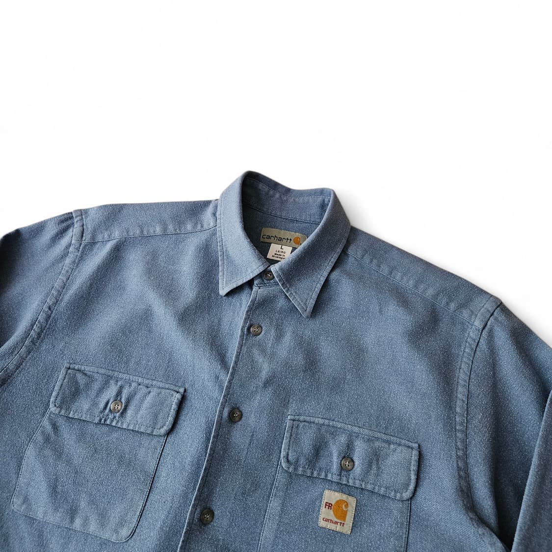 FR칼하트 면 세미오버핏 긴팔셔츠 L 상품이미지3