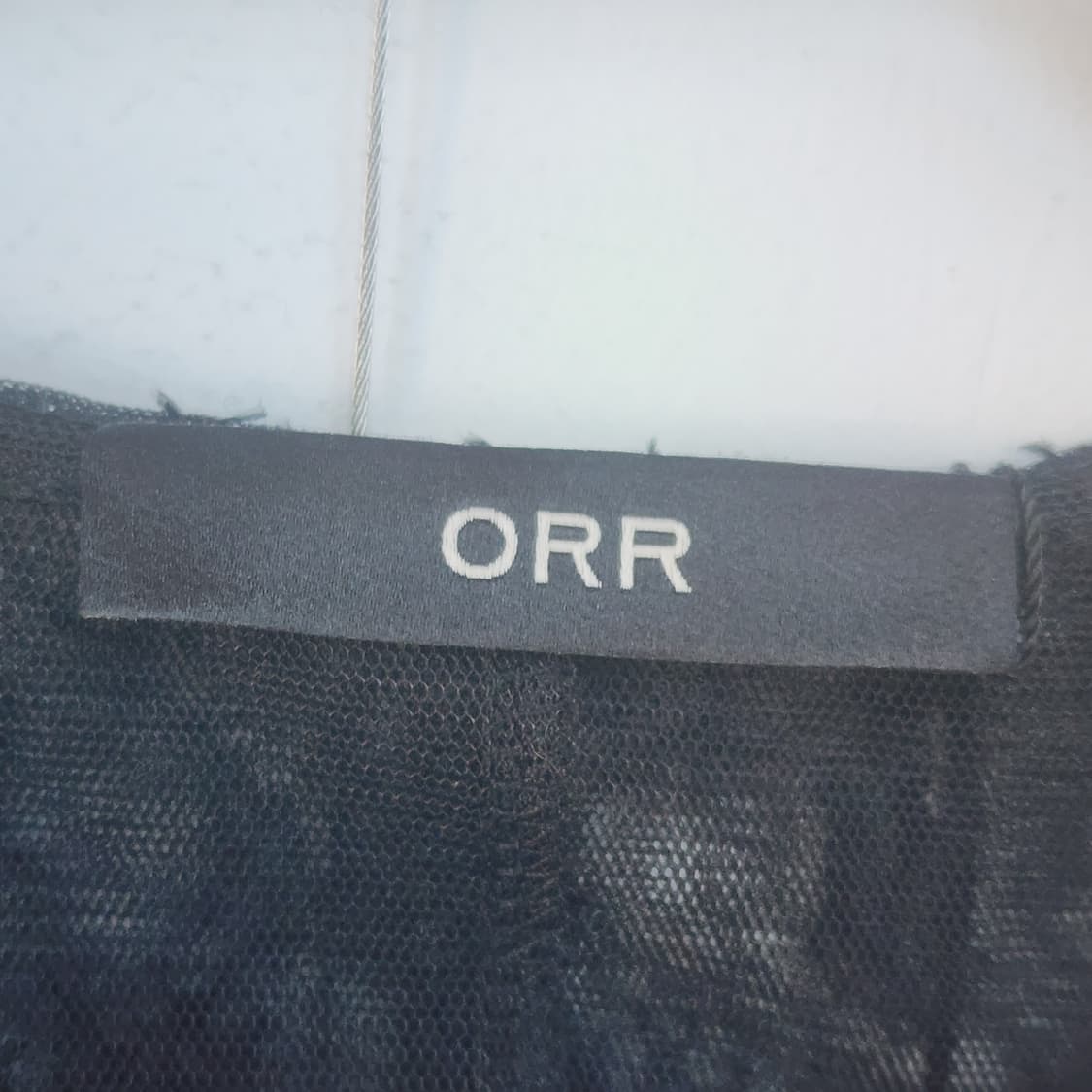 ORR 블랙 레이스 프릴 블라우스 상품이미지2