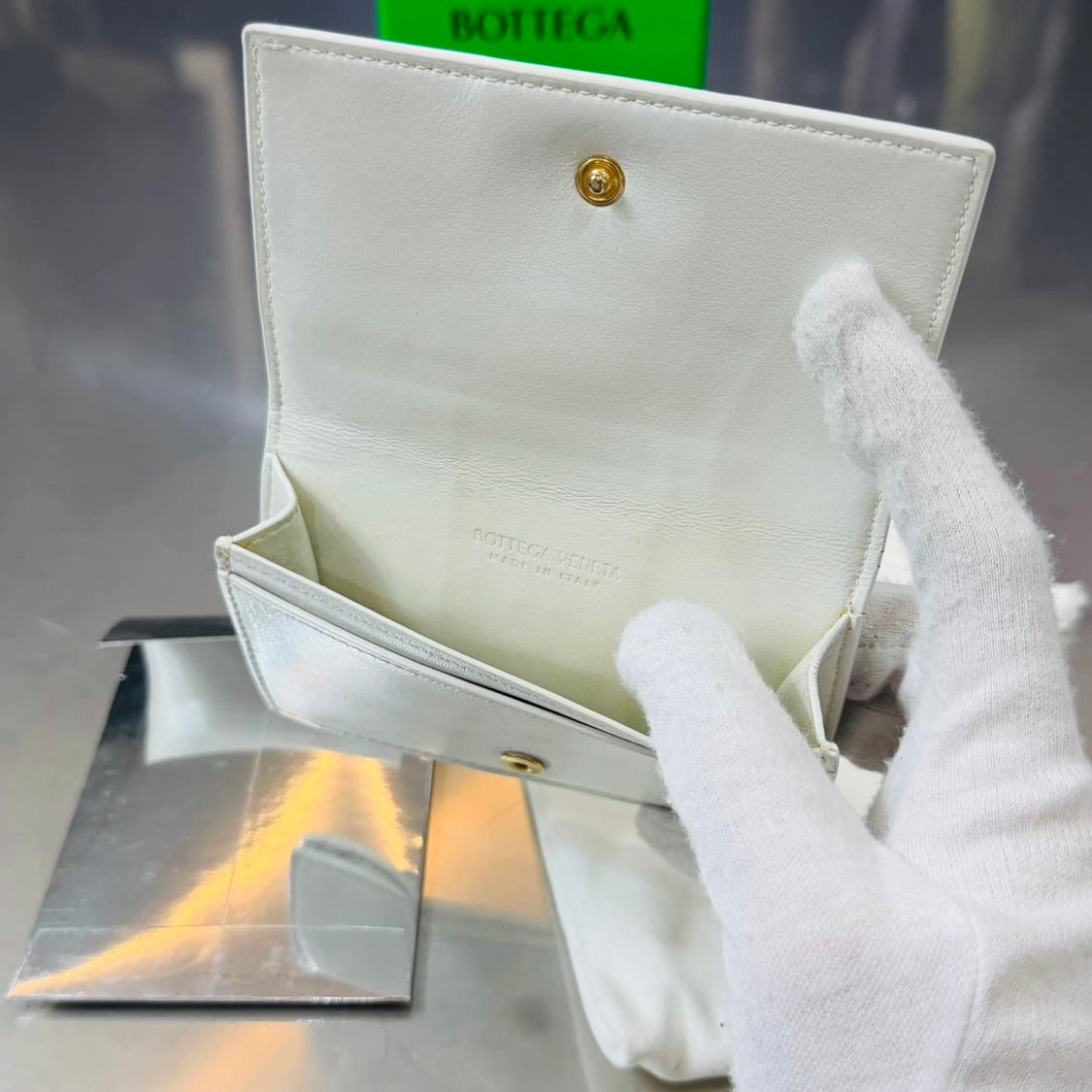 보테가베네타 카세트 비즈니스 플랩지갑 풀구성 상품이미지4