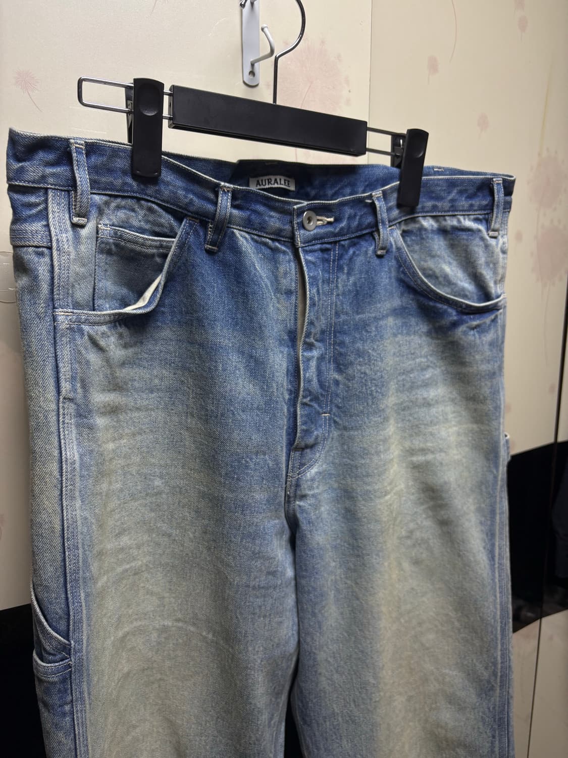 [5] 오라리 24aw 셀비지 페이디드 헤비 데님 페인터 팬츠 상품이미지6