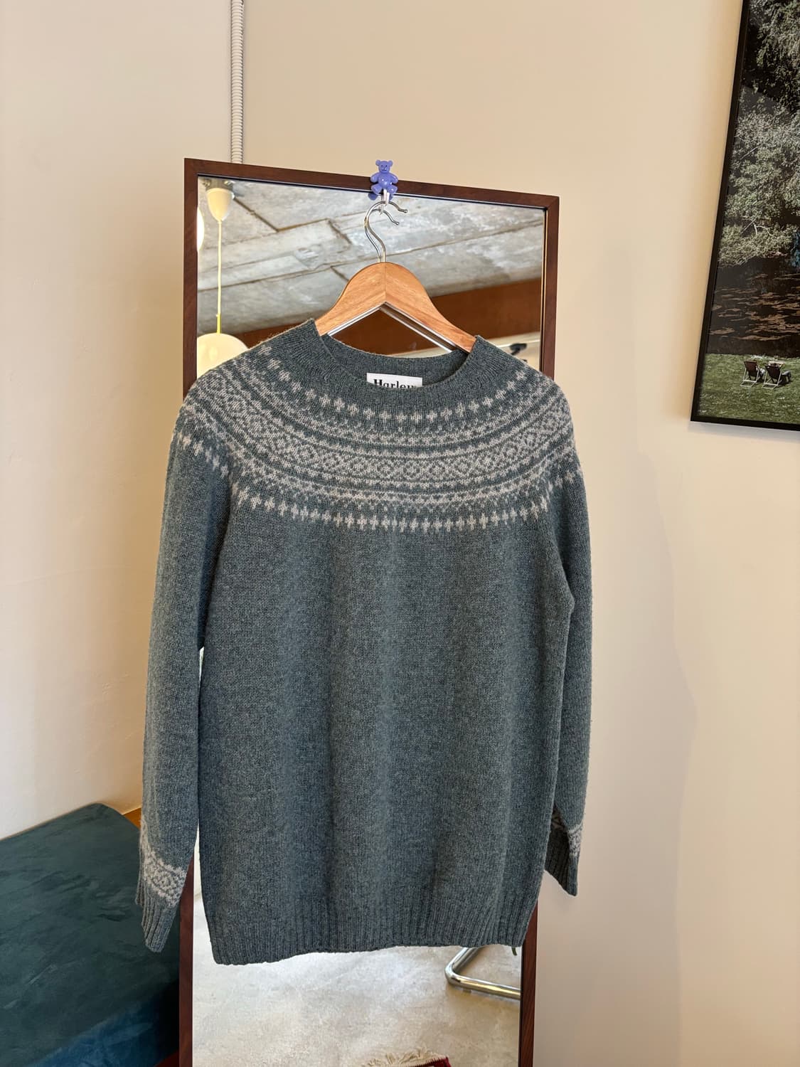 Harley of Scotland 할리오브스코틀랜드 페어아일 체크 스웨터 상품이미지1