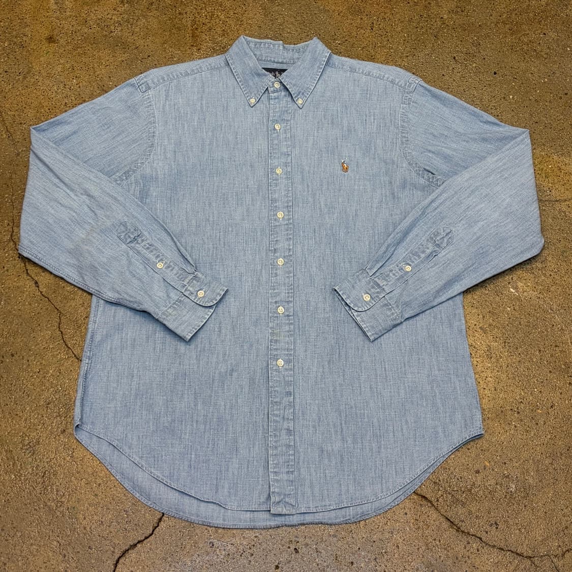 00s 미국 빈티지 폴로랄프로렌 헤지 청남방 데님셔츠 청셔츠 상품이미지1