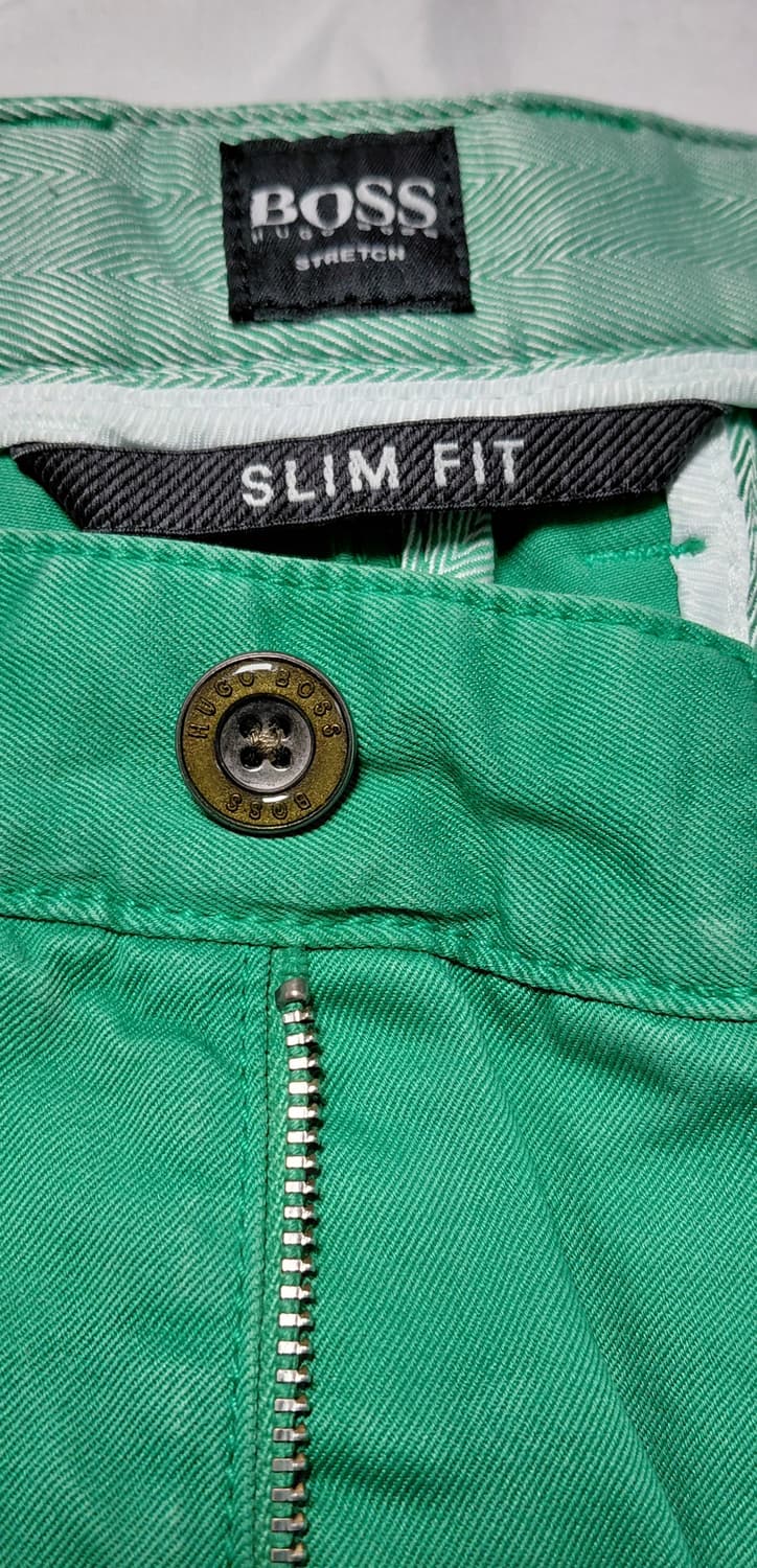 [정품] 휴고보스 Finlay-D 슬림핏 8~9부 면바지 (그린/36) 상품이미지6